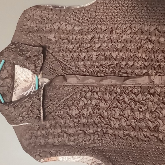 Ubu Full Zip Paisley and Brown Reversible Soft Vest XL - Picture 9 of 10